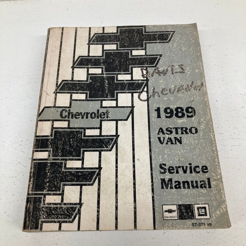 Chevrolet Astro Van Service Manual 1989 ST-372-89